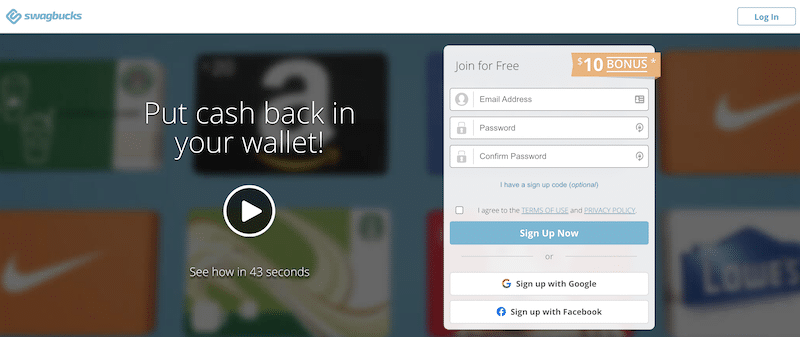 Swagbucks home