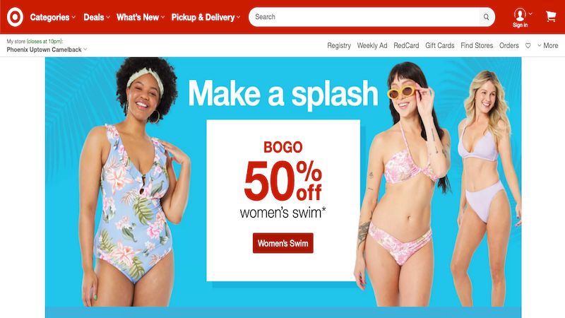 Target home page