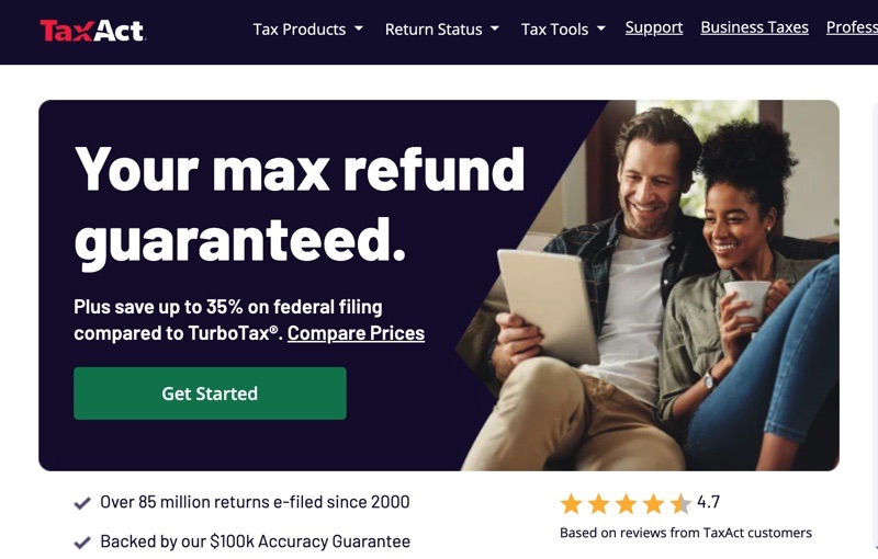 taxact home page