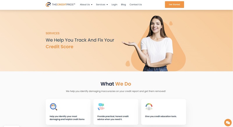 the credit pros homepage