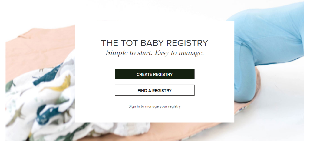 the tot baby registry