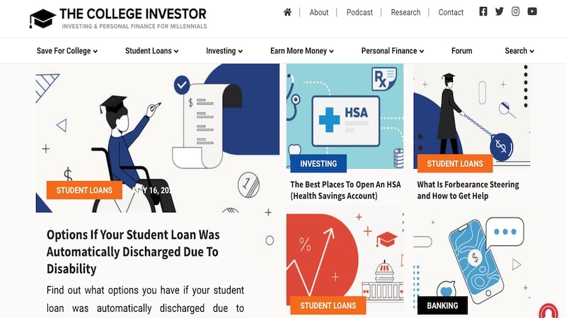 the college investor homepage