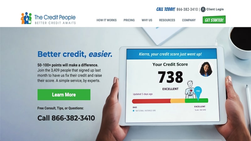 The Credit People homepage