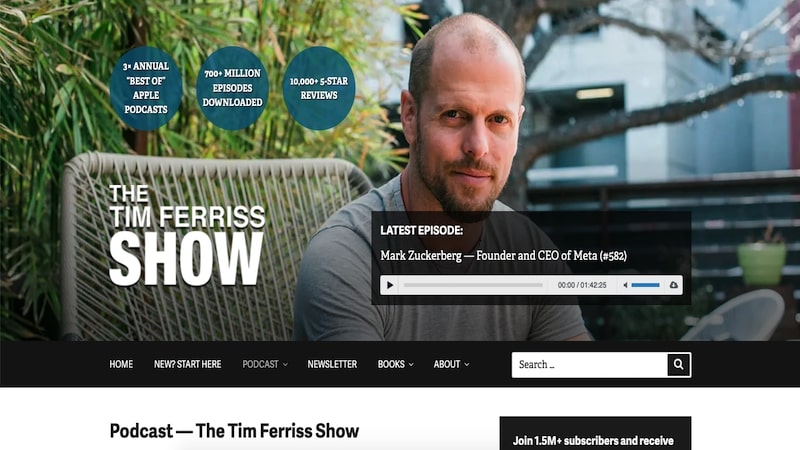 The time ferris show homepage