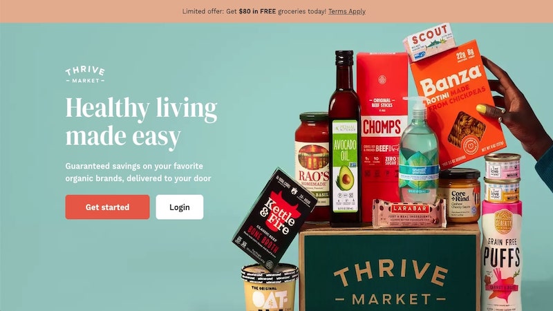 Thrive Market homepage