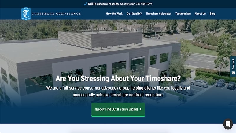 Timeshare Compliance homepage