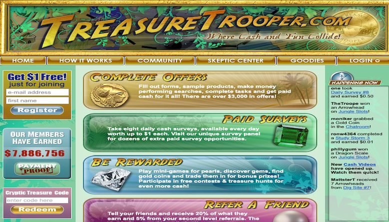 Treasure Trooper home page