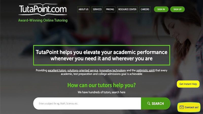 TutaPoint.com homepage