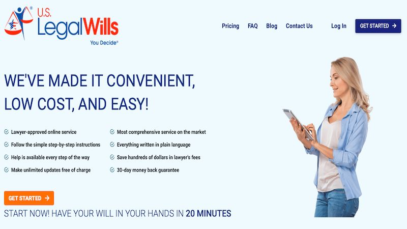 US Legal Wills home page