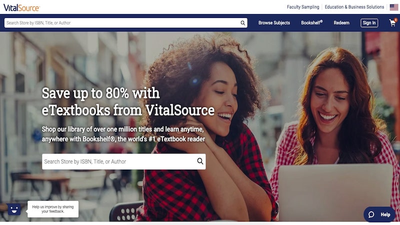 VitalSource home page