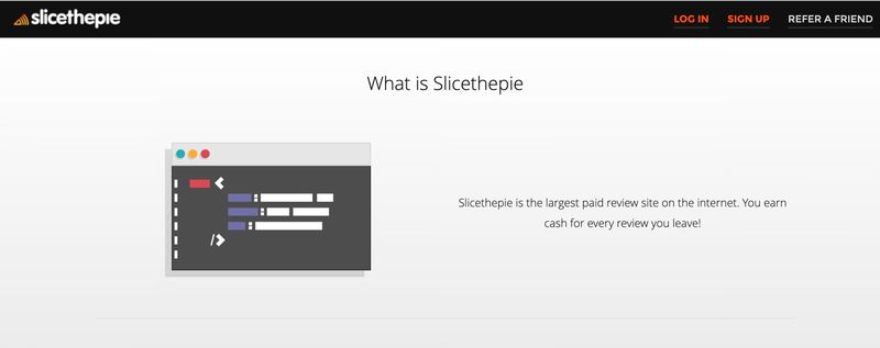 Slicethepie homepage
