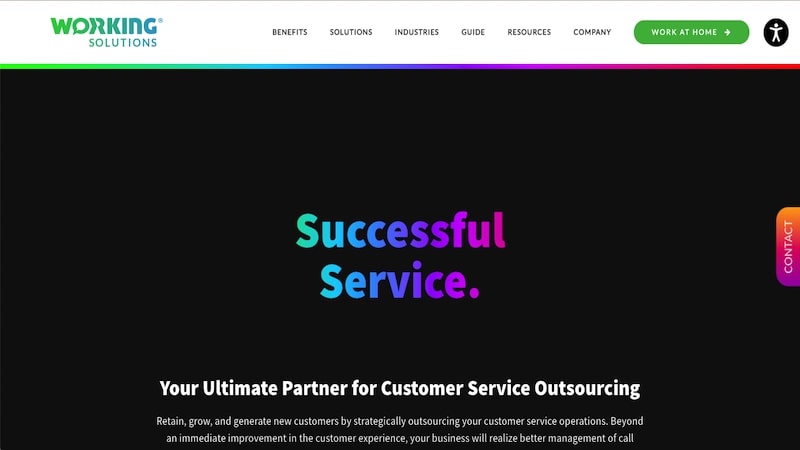 Working Solutions homepage