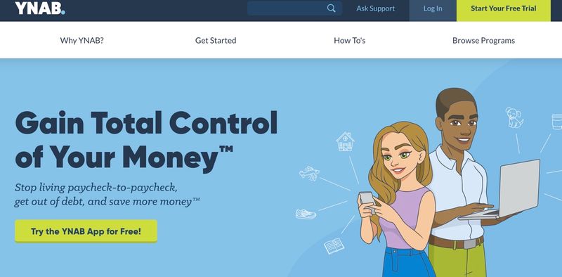 ynab home page