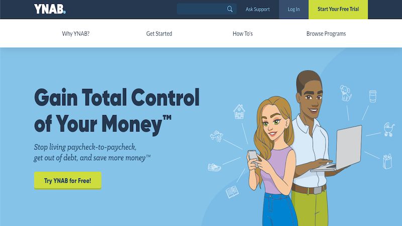 You Need A Budget (YNAB) home page