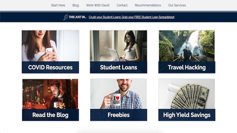 young adult money homepage