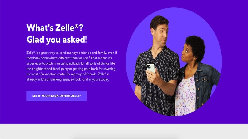 Zelle homepage