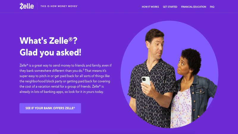 Zelle home page